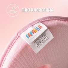 Подушка ортопедична дитяча BabyComfort 27 x 22 x 3 см, з ефектом пам’яті, рожева у формі ведмедика, ТМ PAPAELLA