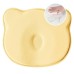 Подушка ортопедична дитяча BabyComfort 27 x 22 x 3 см, з ефектом пам’яті, жовта у формі ведмедика, ТМ PAPAELLA
