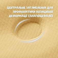 Подушка ортопедична дитяча BabyComfort 27 x 22 x 3 см, з ефектом пам’яті, жовта у формі ведмедика, ТМ PAPAELLA