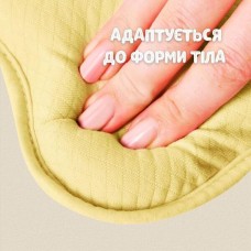 Подушка ортопедична дитяча BabyComfort 27 x 22 x 3 см, з ефектом пам’яті, жовта у формі ведмедика, ТМ PAPAELLA