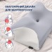 Подушка ортопедична ErgoSleep 61 x 34 x 12 см IDEIA анатомічна з ефектом памяті на боці, спині та животі, з наволочкою