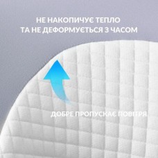 Подушка ортопедична ErgoSleep 61 x 34 x 12 см IDEIA анатомічна з ефектом памяті на боці, спині та животі, з наволочкою