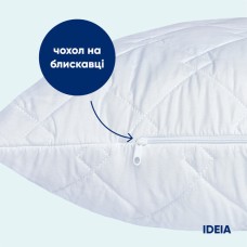 Подушка готельної серії Standart Plus IDEIA 50x70 см, чохол з блискавкою, антиалергенна