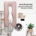 Подушка П-подібна для сну та відпочинку стьобана 140 x 75 x 20 см, U-shape, з наволочкою на блискавці, антиалергенна
