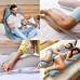 Подушка П-подібна для сну та відпочинку стьобана 140 x 75 x 20 см, U-shape, з наволочкою на блискавці, антиалергенна