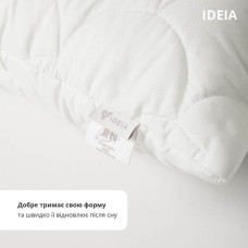 Подушка 50 x 70 см ПОПКОРН IDEIA, з кукурудзяним наповнювачем, гіпоалергенна, біла