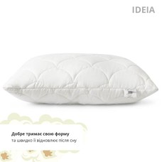 Подушка 50 x 70 см ПОПКОРН IDEIA, з кукурудзяним наповнювачем, гіпоалергенна, біла
