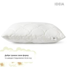 Подушка 50 x 70 см ПОПКОРН IDEIA, з кукурудзяним наповнювачем, гіпоалергенна, біла