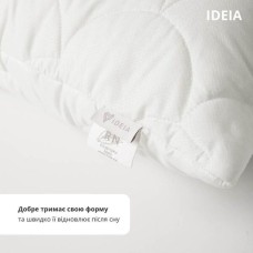 Подушка 50 x 70 см ПОПКОРН IDEIA, з кукурудзяним наповнювачем, гіпоалергенна, біла