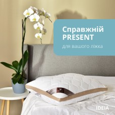 Подушка PRESENT з дихаючим бортом ТМ IDEIA 50 x 70 см білий/беж