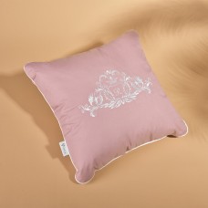 Подушка ROYAL з вишивкою ТМ IDEIA 45 x 45 см пудра