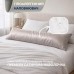 Подушка з наволочкою NORDIC+ 40 x 140 см., антиалергенна на блискавці, біло-сіра, ТМ IDEIA