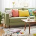 Подушка SunnyMood 50 x 70 см IDEIA, жовта, гіпоалергенна з блискавкою та стьобаним чохлом