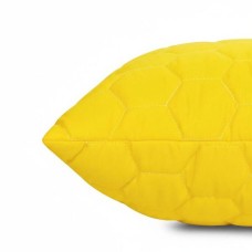 Подушка SunnyMood 50 x 70 см IDEIA, жовта, гіпоалергенна з блискавкою та стьобаним чохлом