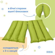 Подушка-трансформер для подорожей ТМ IDEIA 40 x 60 x 10 см салат