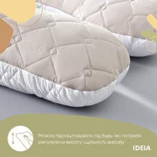 Подушка U-shape, П-подібна для вагітних і відпочинку з посиленим чохлом ТМ IDEIA 140 x 75 x 20 см сіро/біла
