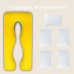 Подушка U-shape, П-подібна для вагітних і відпочинку ТМ IDEIA 140 x 75 x 20 см жовто/блакитна