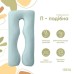 Подушка U-shape, П-подібна для вагітних та відпочинку ТМ IDEIA 140 x 75 x 20 см мята/біла
