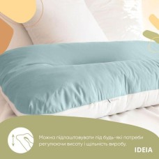Подушка U-shape, П-подібна для вагітних та відпочинку ТМ IDEIA 140 x 75 x 20 см мята/біла
