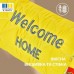 Подушка валик 15 x 90 см. декоративна, утеплювач для вікон та дверей, жовта з вишивкою, ТМ IDEIA