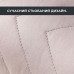 Подушка валик NORDIC COMFORT 15 x 40 см. з повітропроникною вставкою, бежева, ТМ IDEIA