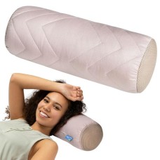Подушка валик NORDIC COMFORT 15 x 40 см. з повітропроникною вставкою, бежева, ТМ IDEIA