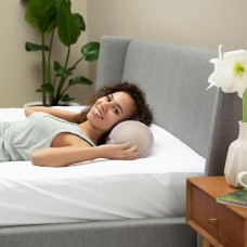 Подушка валик NORDIC COMFORT 15 x 40 см. з повітропроникною вставкою, бежева, ТМ IDEIA