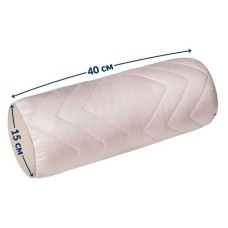 Подушка валик NORDIC COMFORT 15 x 40 см. з повітропроникною вставкою, бежева, ТМ IDEIA