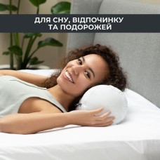 Подушка валик NORDIC COMFORT ТМ IDEIA 15 x 40 см біла