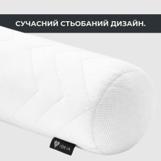 Подушка валик NORDIC COMFORT ТМ IDEIA 15 x 40 см біла