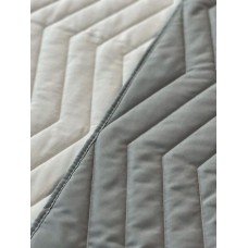 Покривало ArCloud 140 x 215 стьобане двостороннє в сумцi (ZigZag - Rainy Day+Elephant Skin)