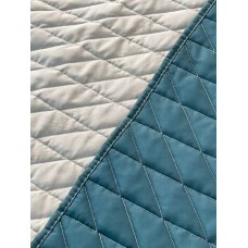 Покривало ArCloud 140 x 215 стьобане двостороннє в сумцi (Romb - Grey+Indian Teal)