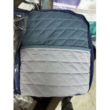 Покривало ArCloud 140 x 215 стьобане двостороннє в сумцi (Romb - Grey+Indian Teal)