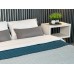 Покривало ArCloud 140 x 215 стьобане двостороннє в сумцi (Romb - Grey+Indian Teal)