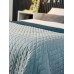 Покривало ArCloud 140 x 215 стьобане двостороннє в сумцi (Romb - Grey+Indian Teal)