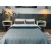Покривало ArCloud 140 x 215 стьобане двостороннє в сумцi (Romb - Grey+Indian Teal)
