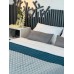 Покривало ArCloud 140 x 215 стьобане двостороннє в сумцi (Romb - Grey+Indian Teal)
