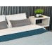 Покривало ArCloud 140 x 215 стьобане двостороннє в сумцi (Romb - Grey+Indian Teal)