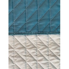 Покривало ArCloud 140 x 215 стьобане двостороннє в сумцi (Romb - Grey+Indian Teal)