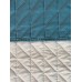 Покривало ArCloud 140 x 215 стьобане двостороннє в сумцi (Romb - Grey+Indian Teal)