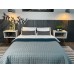 Покривало ArCloud 200 x 220 стьобане двостороннє в сумцi (Romb - Grey+Indian Teal)