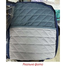 Покривало ArCloud 200 x 220 стьобане двостороннє в сумцi (Romb - Grey+Indian Teal)