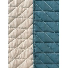 Покривало ArCloud 200 x 220 стьобане двостороннє в сумцi (Romb - Grey+Indian Teal)