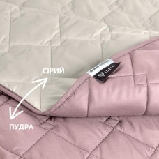 Покривало CUBE двостороннє TM IDEIA 100 x 135 см пудра/св.сірій Покривало CUBE двостороннє TM IDEIA 100 x 135 см пудра/св.сірій