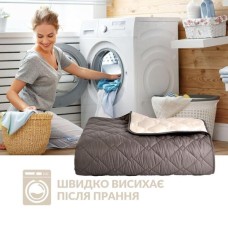 Покривало CUBE двостороннє TM IDEIA 100 x 135 см шоколад/беж
