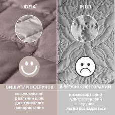 Покривало CUBE двостороннє TM IDEIA 100 x 135 см шоколад/беж