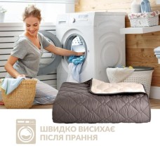 Покривало CUBE двостороннє TM IDEIA 100 x 135 см шоколад/беж