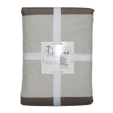 Покривало Decorator 210 x 215 двостороннє Листя капучино/бежевий