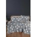 Покривало муслінове Blooming Bedspread 240 x 260 + наволочки 2 шт 50 x 70 (Pandora Blue), ТМ First Choice