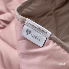 Покрывало ЛЮКС TM IDEIA 220 x 240 см пудра/св.сірий